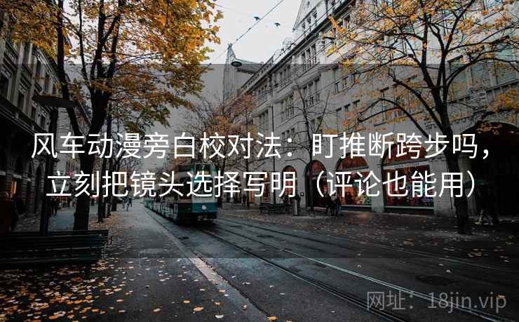 风车动漫旁白校对法:盯推断跨步吗,立刻把镜头选择写明(评论也能用) 风车动漫旁白校对法:盯推断跨步吗,立刻把镜头选择写明(评论也能用)